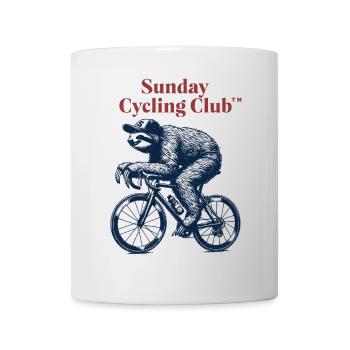 Sunday Cycling Club Sloth - Mug - white - Front