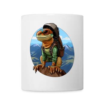 Lizards Mountaineer / Hiking Lizard - Mug - white - Front