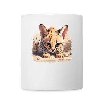 Servale Serval - Tasse - Weiß - Vorne