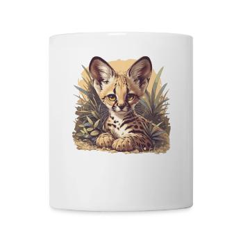 Servale Serval - Tasse - Weiß - Vorne