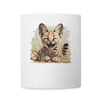 Servale Serval - Tasse - Weiß - Vorne