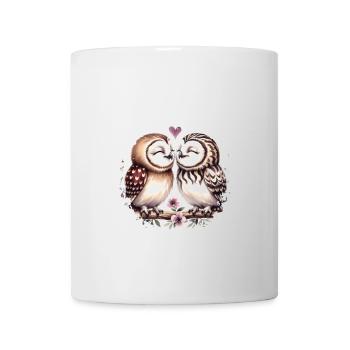 Hiboux mon hibou de la Saint-Valentin - Mug blanc - blanc - Devant