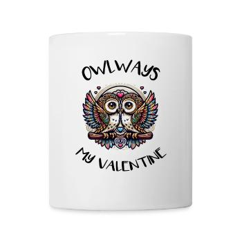 Hiboux mon hibou de la Saint-Valentin - Mug blanc - blanc - Devant
