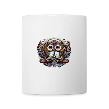 Hiboux mon hibou de la Saint-Valentin - Mug blanc - blanc - Devant