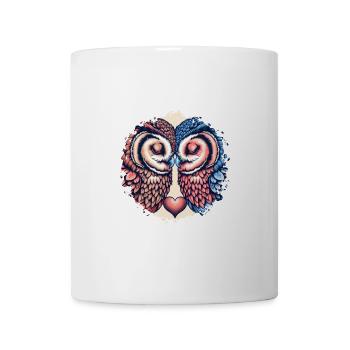 Hiboux mon hibou de la Saint-Valentin - Mug blanc - blanc - Devant