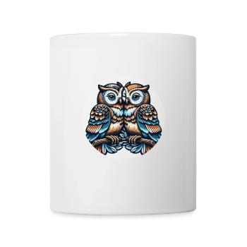 Hiboux mon hibou de la Saint-Valentin - Mug blanc - blanc - Devant