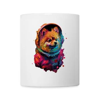 Zwergspitz - Tasse - Weiß - Vorne