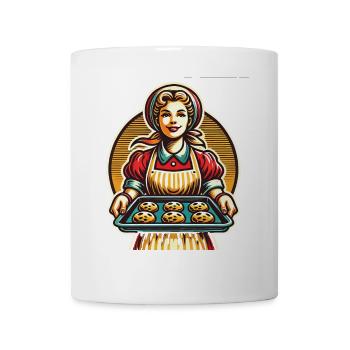 Boulanger traditionnel avec des biscuits frais - Mug blanc - blanc - Devant