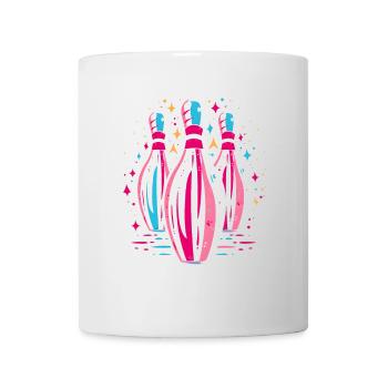 Bowling 80er Jahre Look - Tasse - Weiß - Vorne