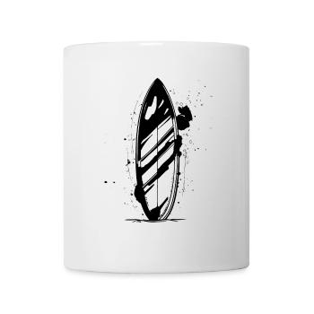 Dessin de planche de surf - Mug blanc - blanc - Devant