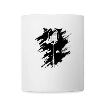 Dessin de raquette de badminton - Mug blanc - blanc - Devant