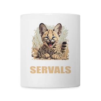 Servale Serval - Tasse - Weiß - Vorne