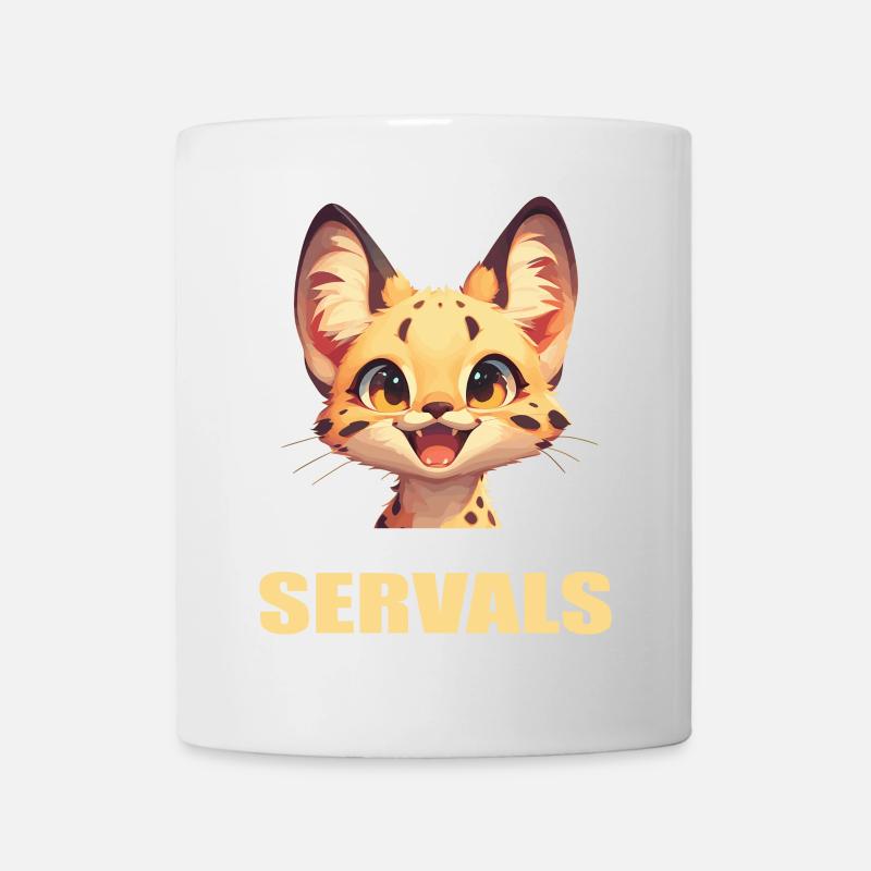 Servale Serval - Mug blanc - blanc