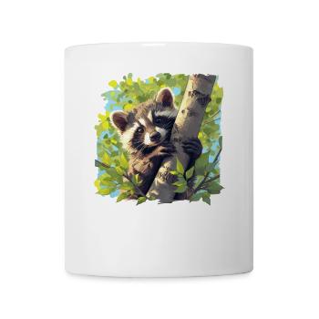 Ratons laveurs Raton laveur - Mug blanc - blanc - Devant