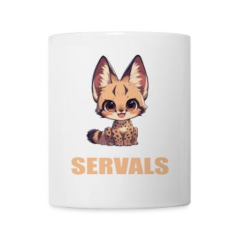 Servale Serval - Tasse - Weiß - Vorne