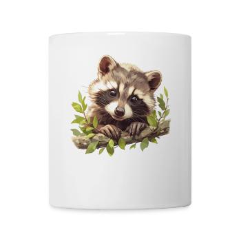 Ratons laveurs Raton laveur - Mug blanc - blanc - Devant