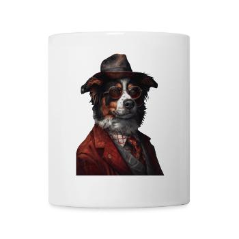 Australischer Schäferhund - Tasse - Weiß - Vorne
