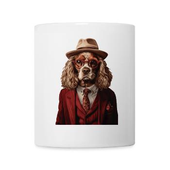 Cocker Spaniel - Tasse - Weiß - Vorne