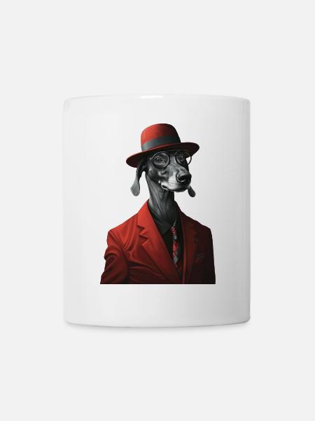 Windhund - Tasse - Weiß