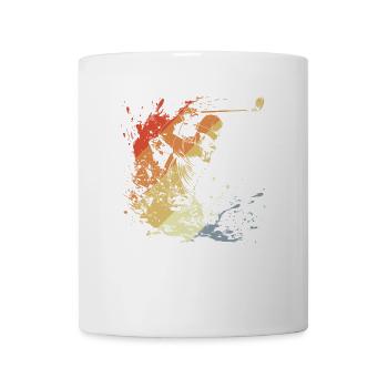 Golfspieler Retro - Tasse - Weiß - Vorne