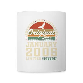 20 Years Birthday Gift Born In January 2005 - Mug - white - Front