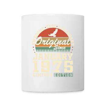 50 Years January 1975 Vintage Birthday Gift - Mug - white - Front