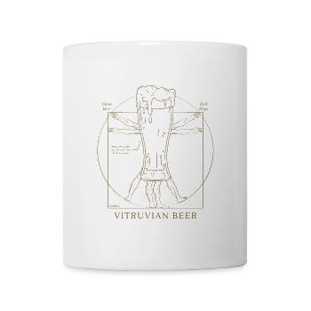 Vintage Vitruvian beer - Mug - white - Front
