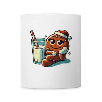 Weihnachtlicher Lebkuchen Retro Vintage Stil - Tasse - Weiß - Vorne