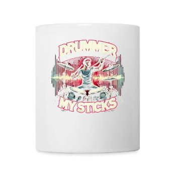 Drummer I Know How To Use My Sticks - Tasse - Weiß - Vorne