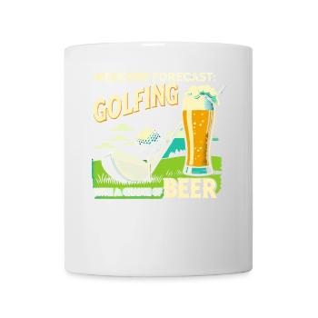 Wochenendvorhersage: Golfen mit einer Chance auf - Tasse - Weiß - Vorne