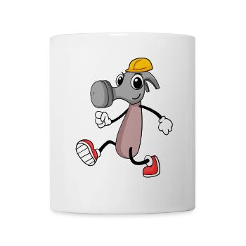 Hammer Motiv Handwerker Schlosserhammer - Tasse - Weiß - Vorne