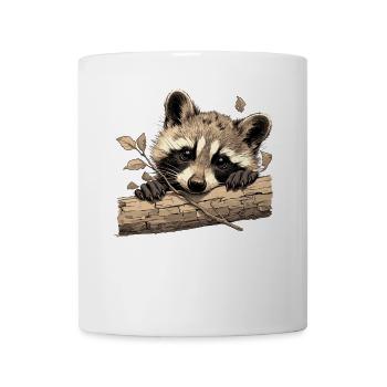 Ratons laveurs Raton laveur - Mug blanc - blanc - Devant