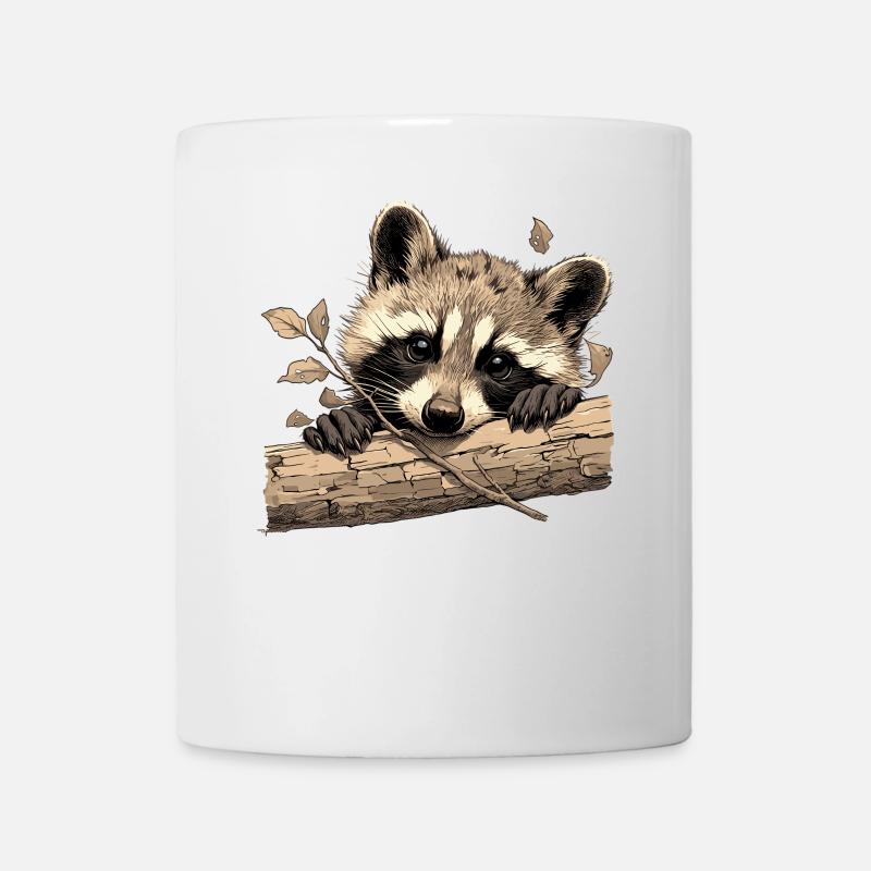 Waschbären Waschbär - Tasse - Weiß