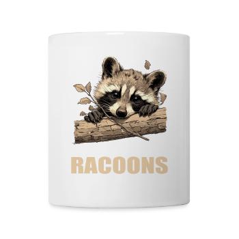 Ratons laveurs Raton laveur - Mug blanc - blanc - Devant