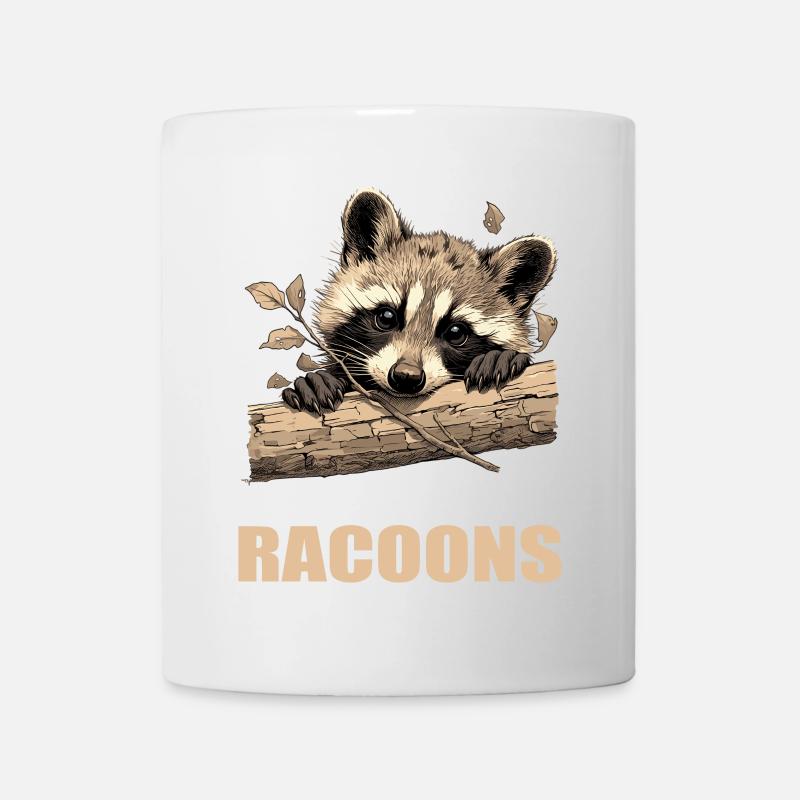 Ratons laveurs Raton laveur - Mug blanc - blanc