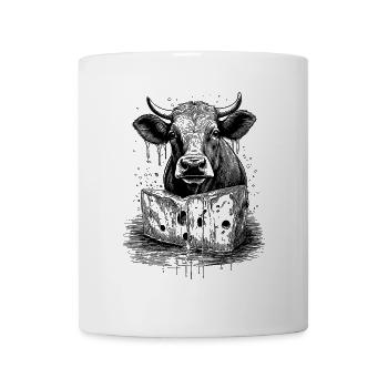 Berg Raclette Shirt with Fine Cow Art - Mug - white - Front