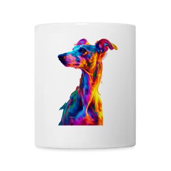 Whippet - Tasse - Weiß - Vorne