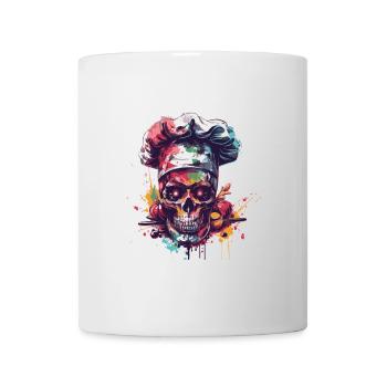 Crâne de chef - Mug blanc - blanc - Devant