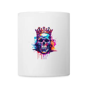 Couronne de crâne de roi - Mug blanc - blanc - Devant