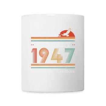 Janvier 1947 Vintage Rétro Cadeau D'anniversaire - Mug blanc - blanc - Devant