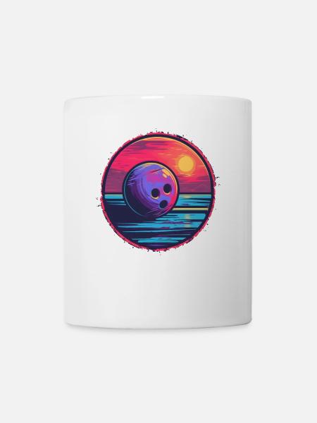 Bowling Retrowave - Tasse - Weiß