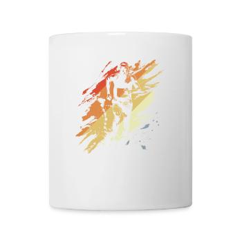 Marathon runner graphic in vintage look - Mug - white - Front