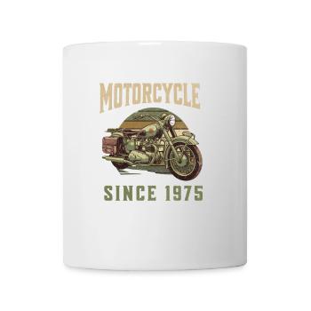 Légendaire 1975 – Conception de motos vintage - Mug blanc - blanc - Devant