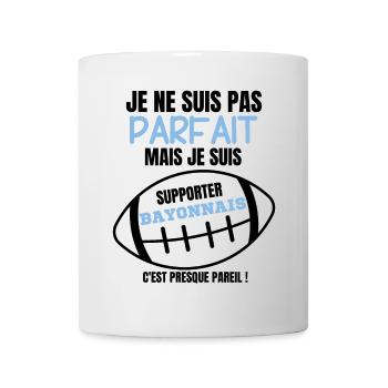 Supporter Bayonnais Rugby - Mug blanc - blanc - Devant