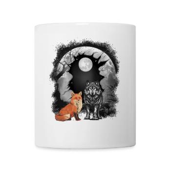 Forest Fox Foxes Wolf Wolves Mystical Fairy Tale Child - Mug - white - Front
