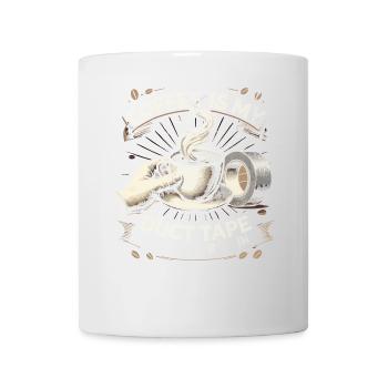 Kaffee ist mein Klebeband, er repariert alles - Tasse - Weiß - Vorne
