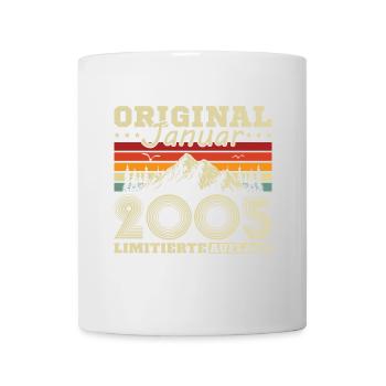 20 years Born in January 2005 Mrs. Man - Mug - white - Front