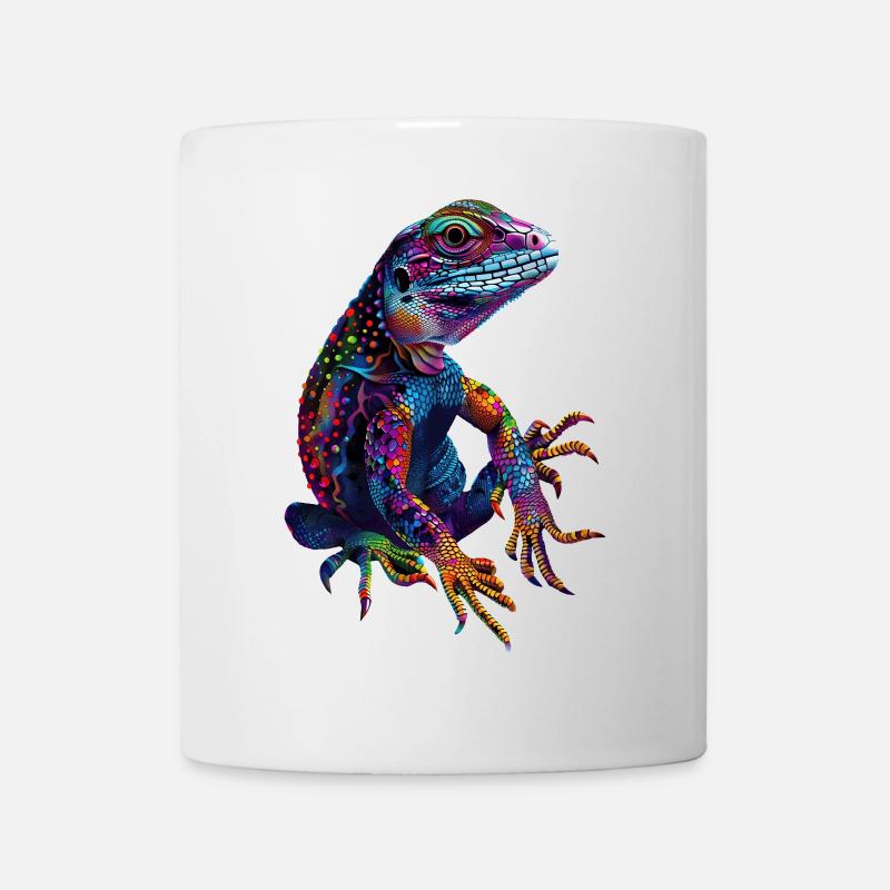 Eidechse - Tasse - Weiß
