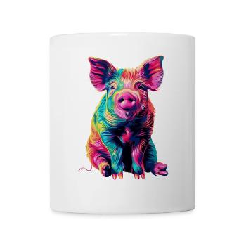 Schwein - Tasse - Weiß - Vorne