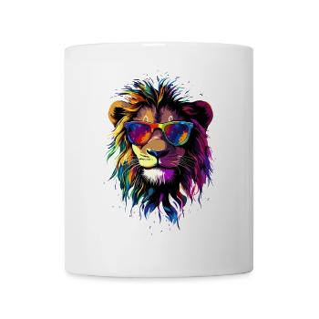 Lion Grand Chat Crinière de Lion Les Lions Amour Lions Sauvages - Mug blanc - blanc - Devant